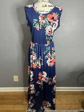 Gabrebi Sleeveless Maxi Dress Sz L NWT