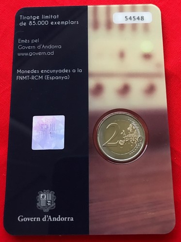 Andorra 2 euro 2016 (2017) "Radio and Television" BiMetallic BU - Picture 2 of 2