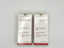 2 X CLARINS Revitalizing Day Cream Moisturizer- 5 ml/0.1 Oz BNiB