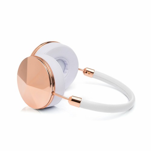Frends Taylor White Leather Over-the-Ear Headphones - Rose Gold - Picture 3 of 3