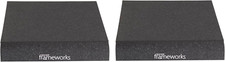 Pair of 2 Acoustic Foam Isolation Pads for Studio Monitors, Fits 6.5" Speakers
