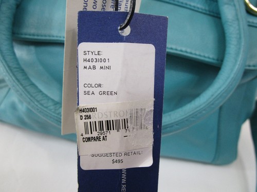 Rebecca Minkoff Aqua Mint Sea Green Mab Mini Hand Bag Purse Shoulder Bag $495 - Picture 12 of 12