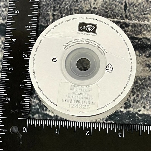 Stampin' Up BASIC GRAY 124326 Satin Ribbon 5/8" 15 Yards - Picture 4 of 8