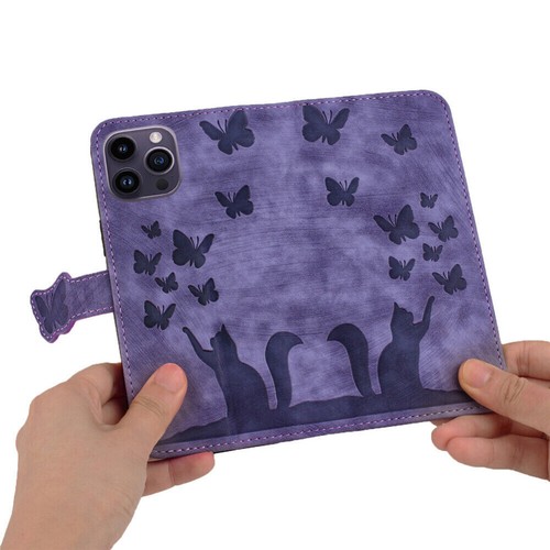 Flip Leather Case Wallet Cover For iPhone 16 16e 15 14 Plus 13 12 11 Pro Max XR - Picture 4 of 74