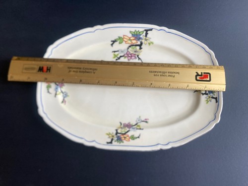 Czechoslovakia Porcelain Rectangle Platter 10.5” Antique  - Bild 4 von 6