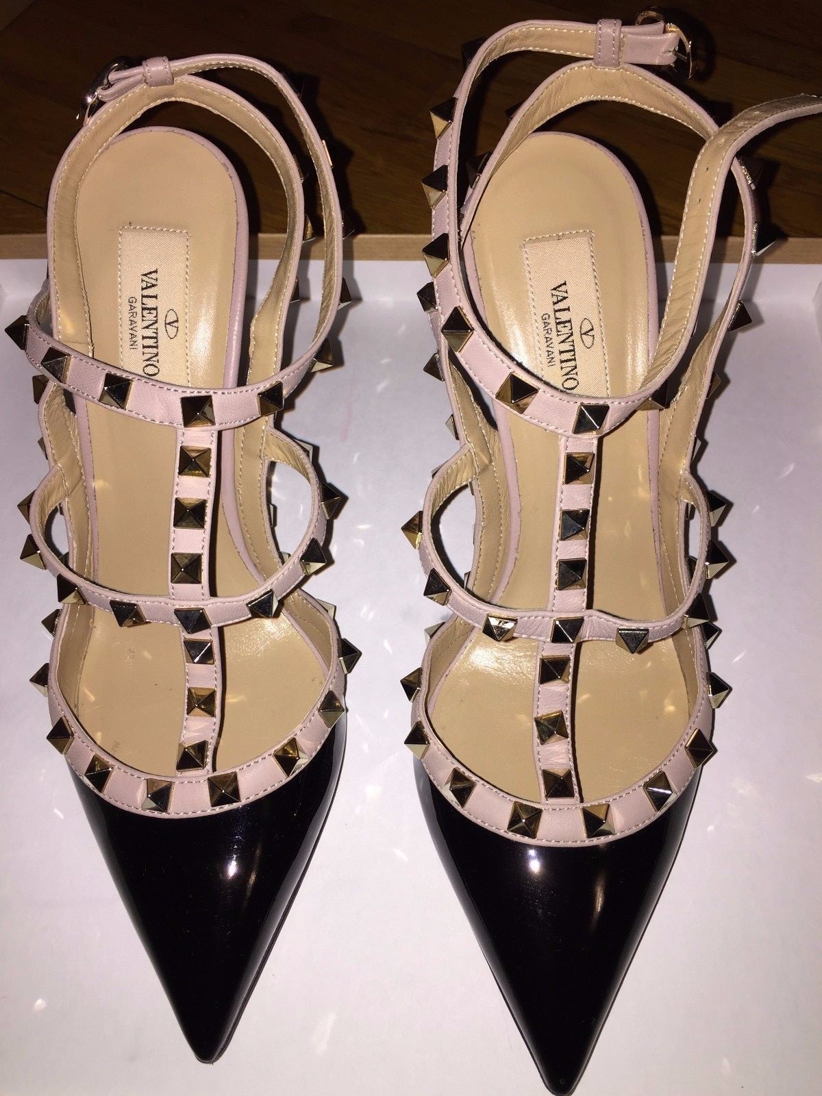 Valentino Rockstud Ankle Ankle Ankle Strap Patent Sandal Pumps Size 38.5 b65c6e Valentino Rockstud Ankle Ankle Ankle Strap Patent Sandal Pumps Size 38.5 b65c6e