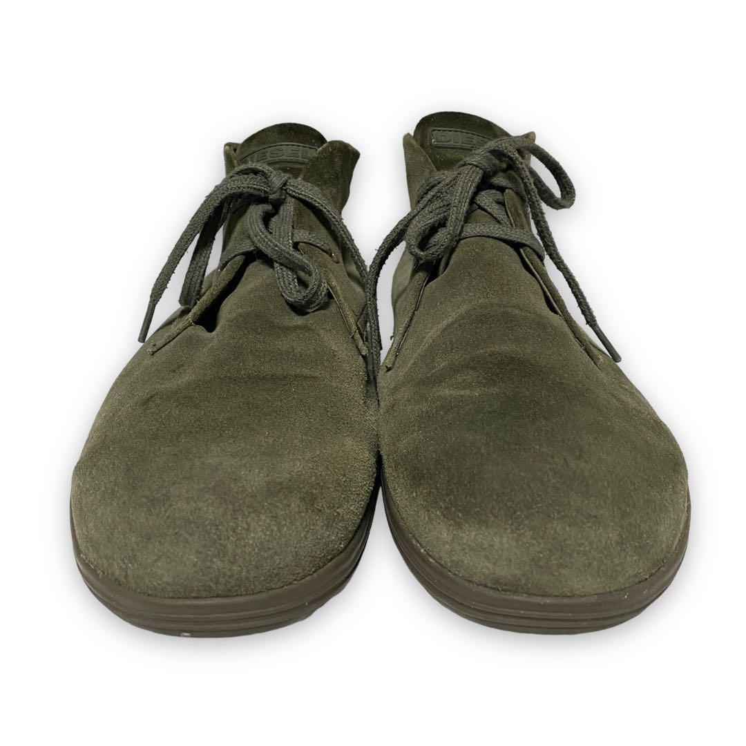 Diesel Men 29.0cm Suede Leather Chukka Boots Genuine Khaki