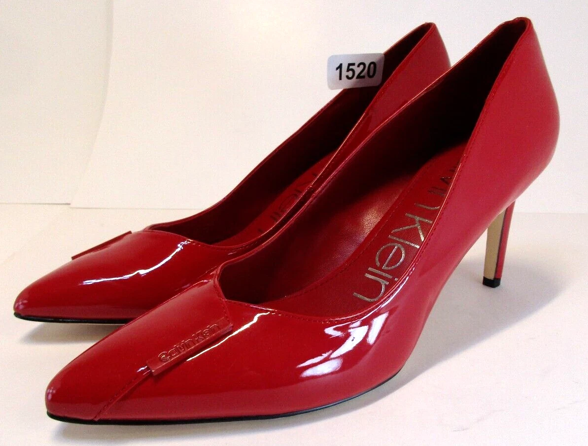 calvin klein red pumps