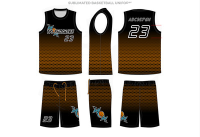 black sublimation basketball jersey
