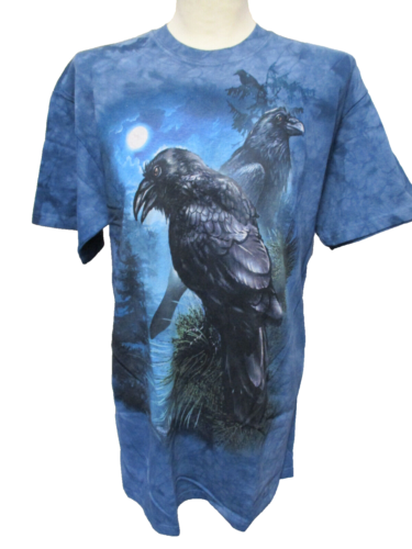 T-Shirt  schwarze Raben Rabenvögel Krähe Kolkrabe Mountain USA Gr. M - Bild 1 von 4
