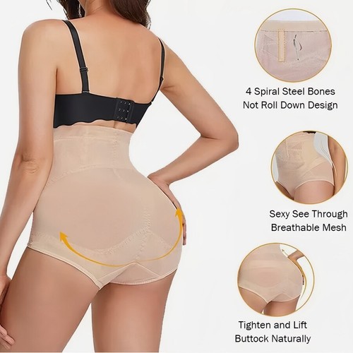 Womens High Waist Trainer Tummy Control Body Shaper Underwear Seamless Panties - Picture 11 of 14