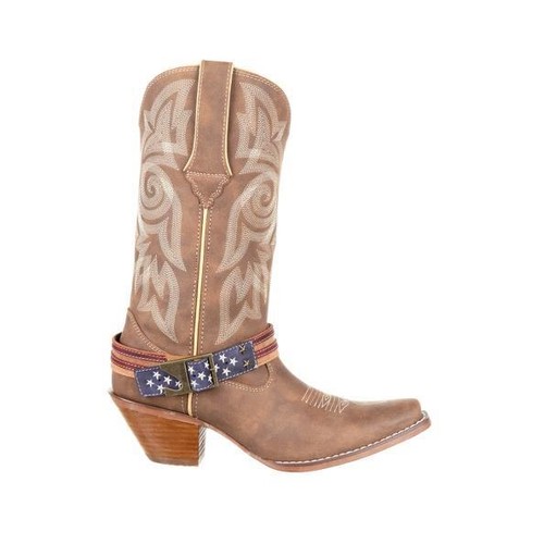DURANGO CRUSH WOMEN'S FLAG ACCESSORY WESTERN BOOT DRD0208 NEW NIB - Picture 6 of 6