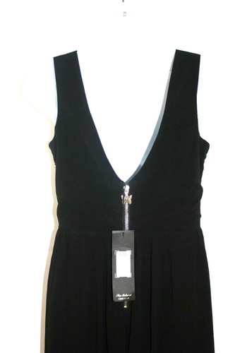 Abito da sera Lypsy nero/oro paillettes tuffo a V maxi occasioni speciali Regno Unito 8 rrp £ 160 - Foto 3 di 3