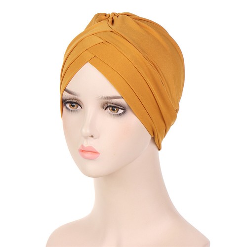 Muslim Women Hair Loss Cover Bonnet Chemo Cap Turban Hijab Head Wrap Beanies Hat - Picture 66 of 98