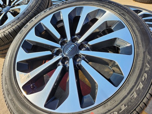 22" Lincoln Navigator L OEM black rims wheels 95385 10498 RESERVE NEW - Picture 3 of 22