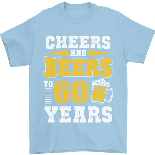 60th Birthday 60 Year Old Funny Alcohol Mens T-Shirt 100% Cotton - Picture 71 of 102