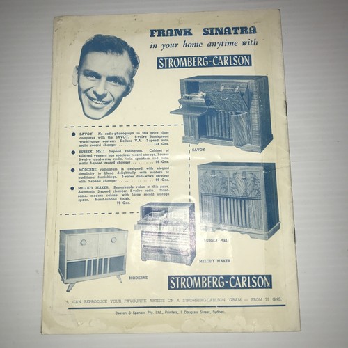 Frank Sinatra - Programa de gira australiana "The Big Show": 1955 en muy buen estado - Imagen 14 de 14