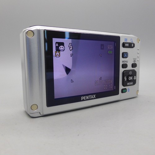 Pentax Underwater Digital Camera Optio W60 10.1MP Silver Tested - Picture 3 of 10
