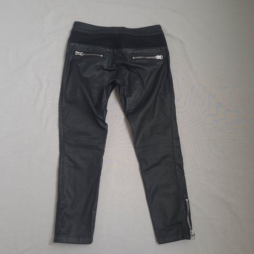 Pantaloni da motociclista Isabel Marant x H&M donna cotone cerato taglia US4 EU34 W30 L24,5 moto - Foto 11 di 19