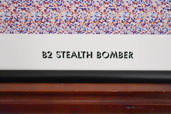 【非売品】Mirage ミラージュ DISCOVERY B2 サイズ ポスター RARE 1992 B-2 STEALTH BOMBER MAGIC EYE 3 DIMENSIONAL POSTER