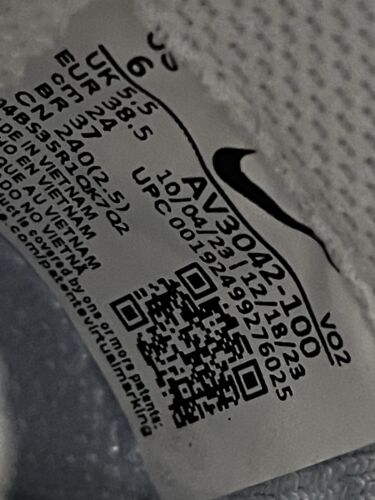Nike Air Force 1 AF-1 2.0 OG Flyknit weiß rein platinum UK Größe 5,5 EUR 38,5 - Bild 16 von 22