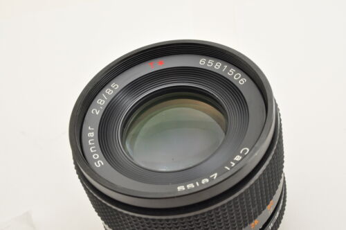 "Near Mint" Contax Carl ZEISS Sonnar T 85mm f/2.8 MF Lens AEJ From Japan #576 - Picture 9 of 12