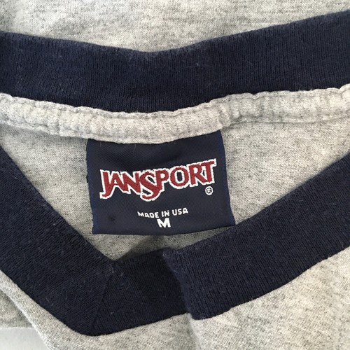 Jansport Gris NCAA PENN UNIVERSIDAD ESTATAL FUENTE DE ALIMENTACIÓN Azul Cuello en V Colegio Med HECHO EN EE. UU. - Imagen 9 de 10