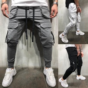 Mens-Slim-Fit-Tracksuit-Sport-Gym-Skinny-Solid-Joggers-Sweat-Pants-Trousers-New
