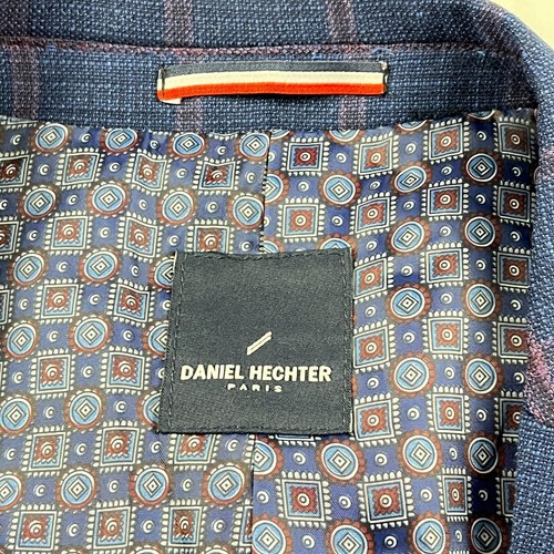 Men's Hechter Paris Grid Wool Sport Coat 52R Navy MSRP $495.00 - Picture 7 of 15