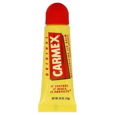 Carmex Original Moisturizing Lip Balm Lips External Analgesic Soothes Heals
