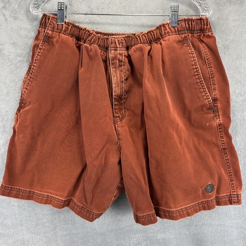 Territory Ahead Shorts Mens Extra Large Rust Corduroy Elastic Waist Pull On 7" - Picture 1 of 18