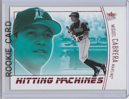 MIGUEL CABRERA ROOKIE CARD Fleer Ultra HITTING MACHINES RC Baseball Insert MIGGY - Bild 1 von 2