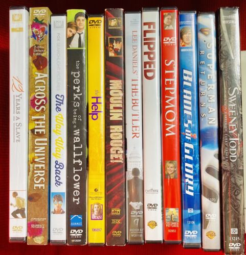 Lot 12 Bundle DVDs Movies Stepmom Superman Help Beetles Moulin Blades Glory Perk - Picture 2 of 2