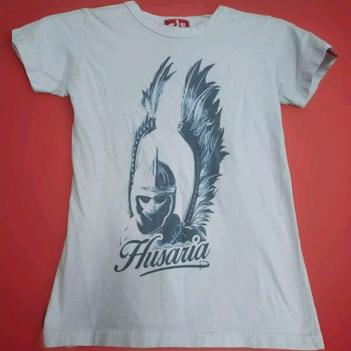 Grafika Patriotyczna Polish Husaria White/Blue Print T-shirt Size M