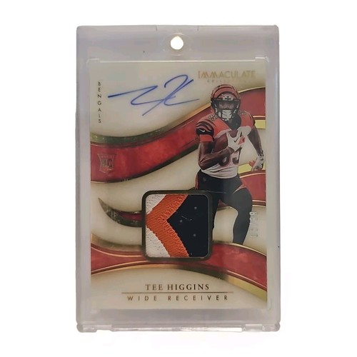 Tee Higgins 2020 Panini Immaculate Collection #117 /99 - 3 color RPA - Bengals