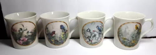 LENOX NATURES BIRD MUGS SET OF 4