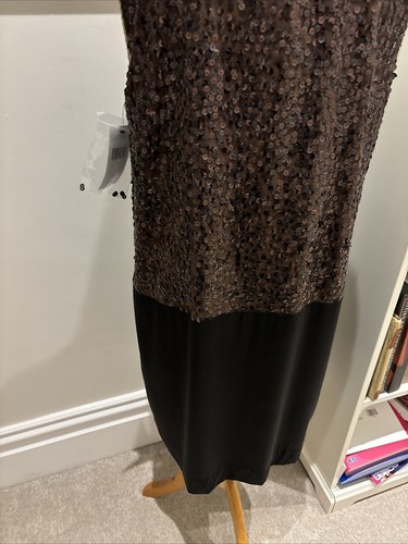 DKNY Womens Sequin Dress , Size L , Silk - Picture 6 of 9