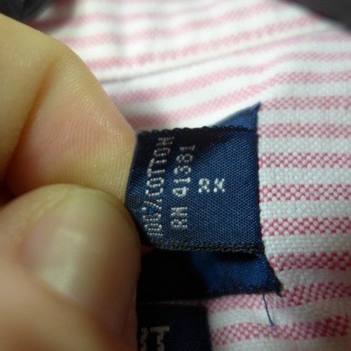 Polo Ralph Lauren Pink Stripe Flesh Pony Long Sleeve Button Up Shirt Men Size L - Picture 8 of 10