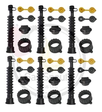 6 Heavy Duty Flexible GAS CAN SPOUT & PARTS KIT fits Brand BLITZ GOTT RUBBERMAID