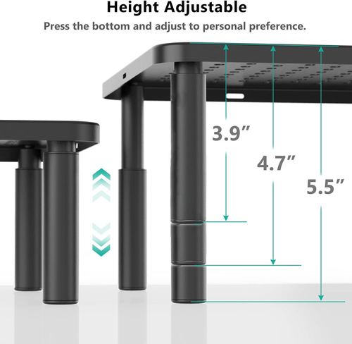 Computer Monitor Stand for Desk, Adjustable Laptop Riser, Desk Monitor Stand und - Picture 5 of 8