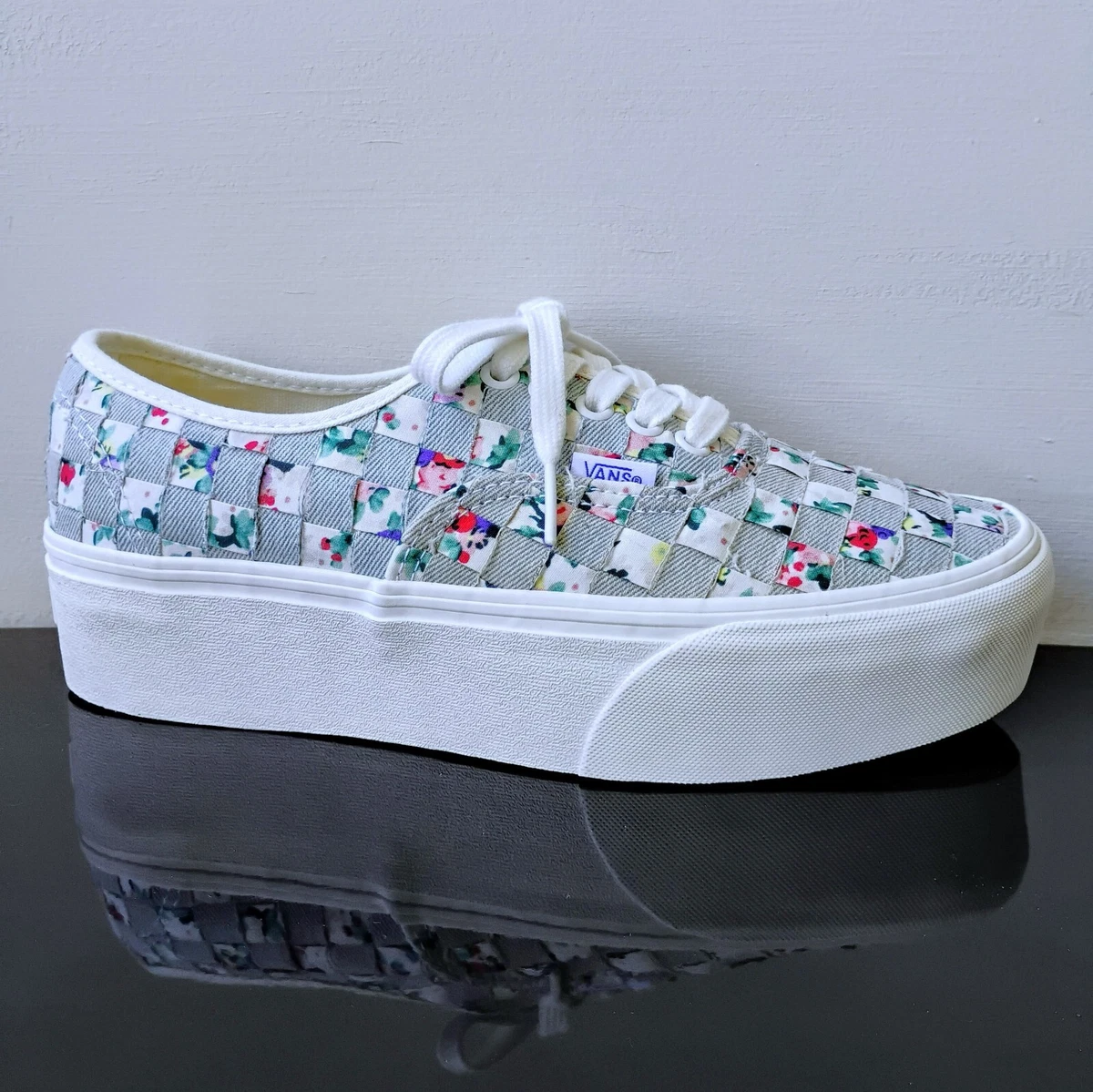 Size 9 - Vans Authentic Stackform Woven - Floral and Denim Size 5 - Vans Authentic Stackform Woven - Floral and Denim  main image 3