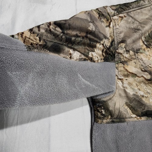 Columbia PHG Overlay Fleece Sweater Men M Camo 1/4 Zip READ Mossy Oak Hunting - Picture 3 of 8