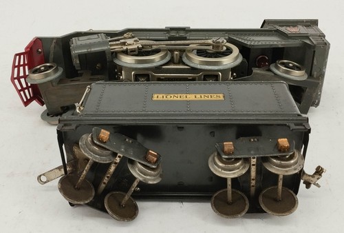 Lionel Prewar 385E Standard Gauge Gray 2-4-2 Powered Steam Locomotive and Tender - Picture 2 of 6
