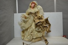 Christmas tree topper Angel vintage large 14-1/2" tall