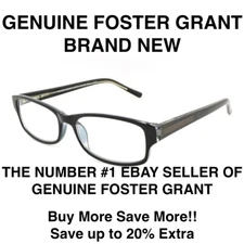 SALE🔥 NEW !! Pick Strength- Foster Grant JAMES Black MultiFocus Reading Glasses