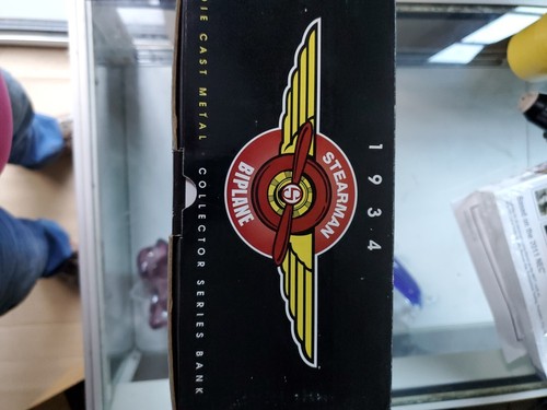 Die Cast Metal Plane: 1934 Stearman Bi-Plane (Collector Series Bank) #37552 - Picture 3 of 3