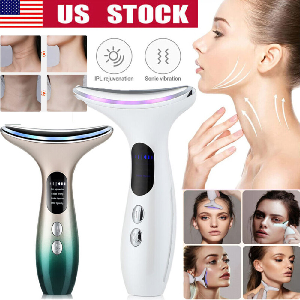 【極美品】Non-Surgical Skin Tightening and Li Face Neck Anti Wrinkle Lifting Beauty Device LED Photon