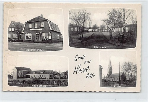 Deutschland - HESEL Ostfriesland (NI) Geschäfthaus - Altersheim - Neue Schule - - Picture 1 of 2