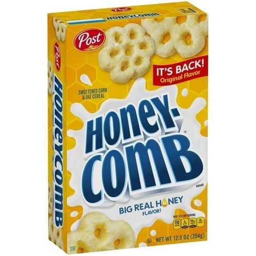 Honeycomb Cereal, Honey Flavored Sweetened Corn and Oat 12.5 Oz. (Pack of 1) - Picture 1 of 6