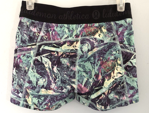 Lululemon What The Sport Short Full on Luxtreme Pigment Wave Multi Sz 6 Women's - Picture 2 of 3
